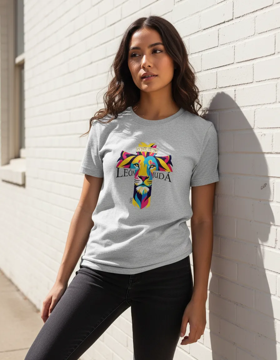 Playera León de Judá Mosaico Mujer