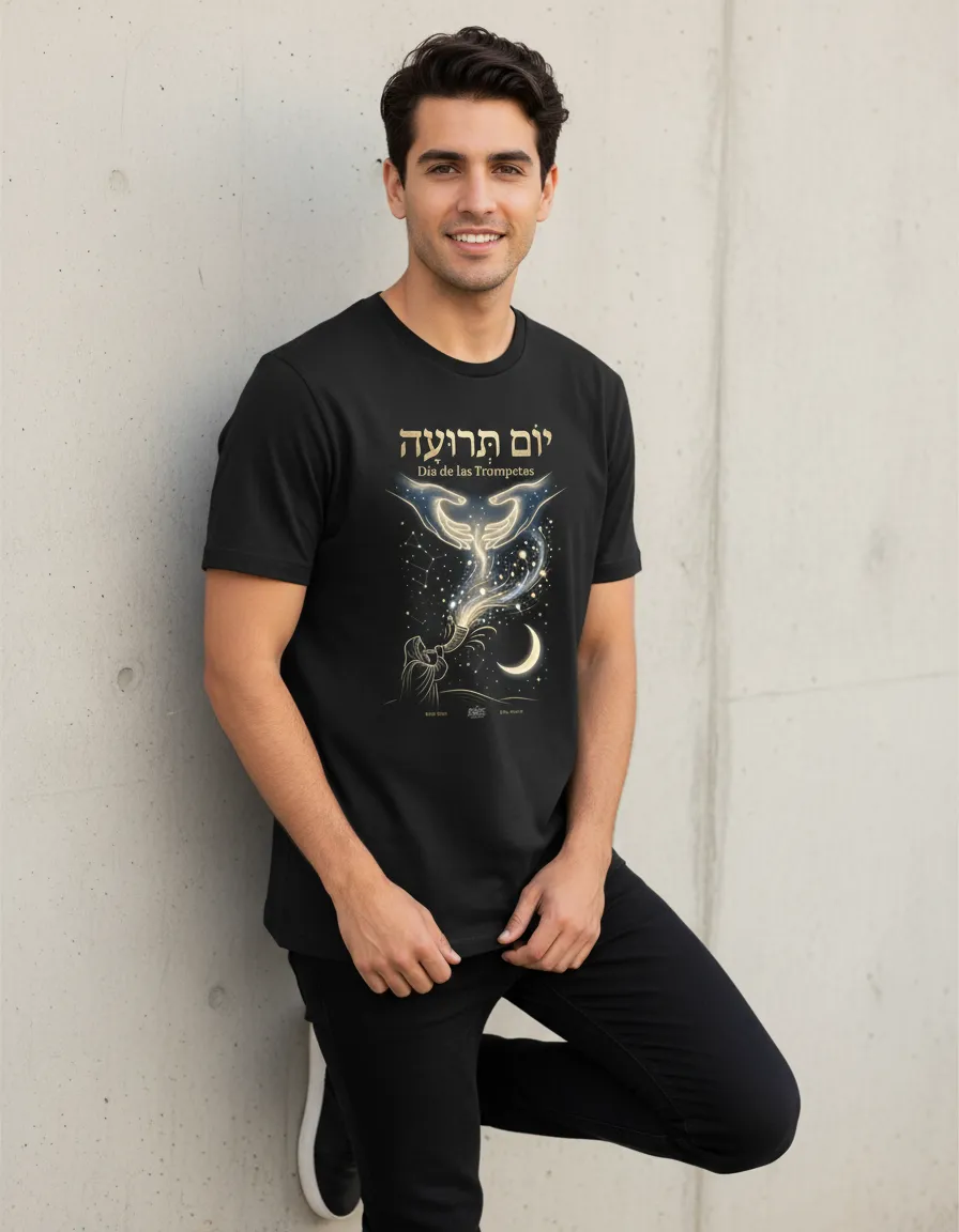Playera Yom Teruah Dia de las Trompetas Manos Celestiales