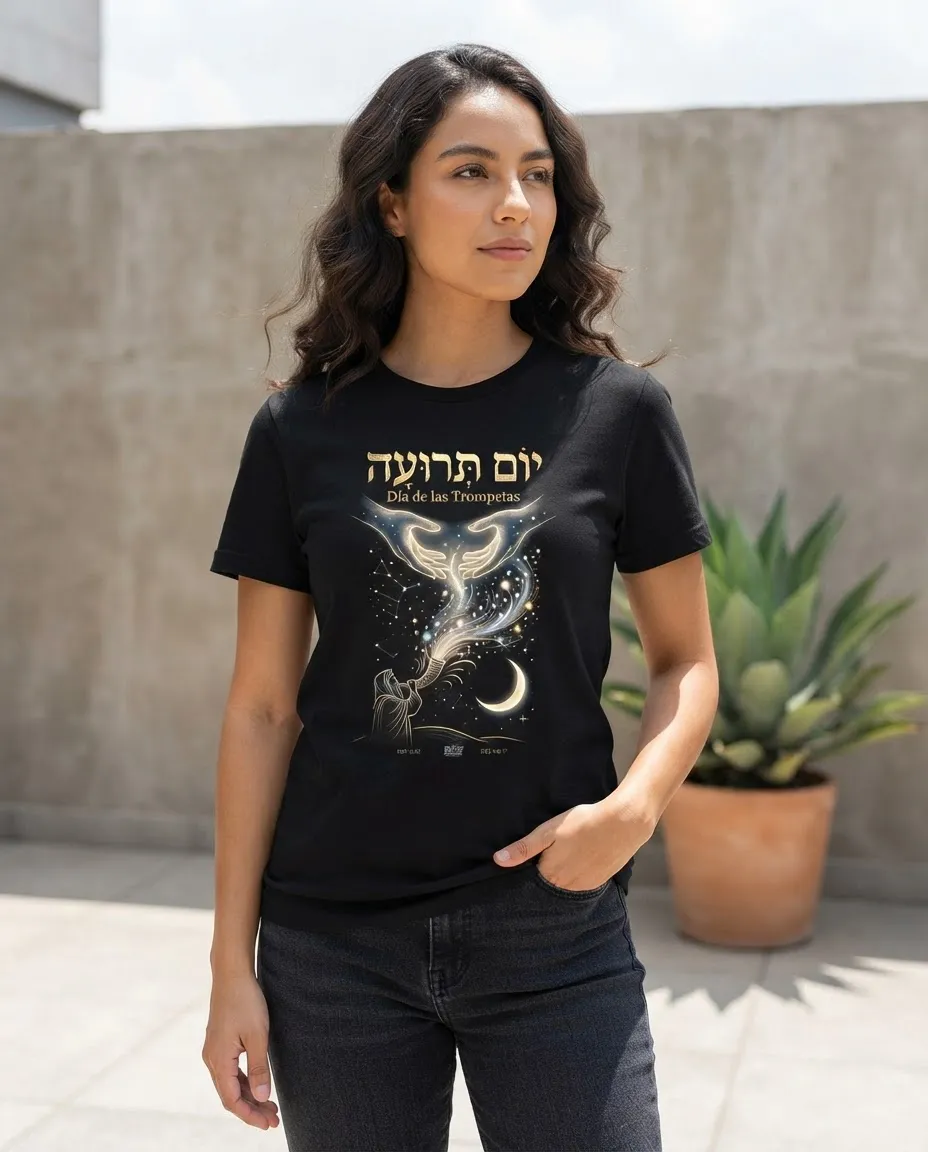 Playera Yom Teruah Dia de las Trompetas Manos Celestiales