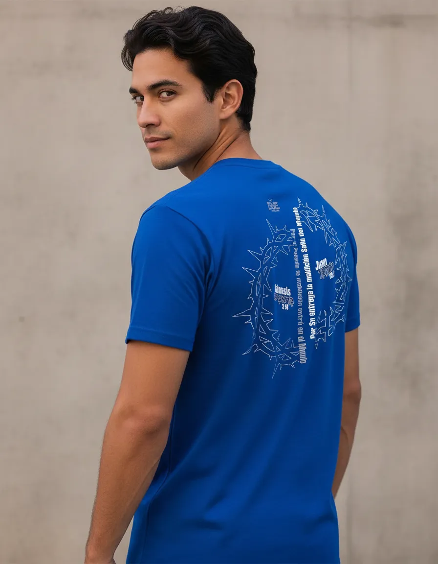 Playera Corona Espinas Hombre